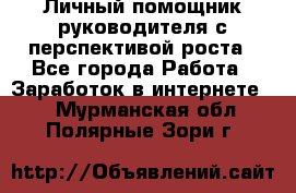 Личный помощник руководителя с перспективой роста - Все города Работа » Заработок в интернете   . Мурманская обл.,Полярные Зори г.